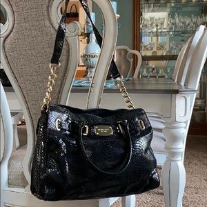 Black Snakeskin Michael Kors Bag